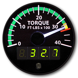 [RX1-10-06608] Electronics International 2 Engine Torgue Instrument Standard Tr-1-Tq Without Trans