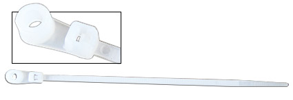 [RX1-11-12355] Hellermann Tyton #10 Screw Mount Tie Natural 8 50Lbs