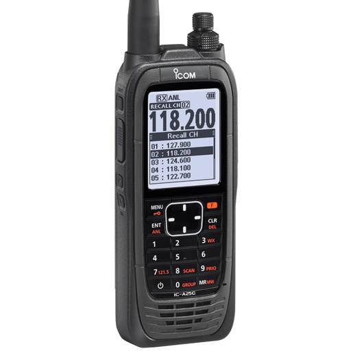 [RX1-11-15459] Icom A25C VHF Air Band Transceiver 110V Communication Only