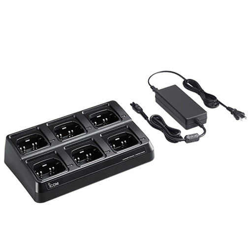 [RX1-11-17243] Icom BC214E Six Unit Charger With Euro Plug
