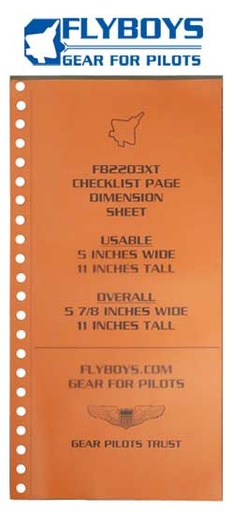 [RX1-13-05630] Flyboys Chklist Pg Extra Tall