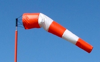 [RX1-13-06477] AWS Windsock 18X72 Orange & White