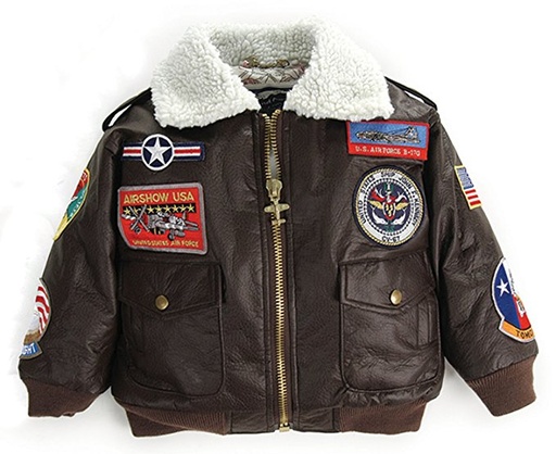 [RX1-13-11826] A2 Brown Bomber Jacket 9 Patch 3T