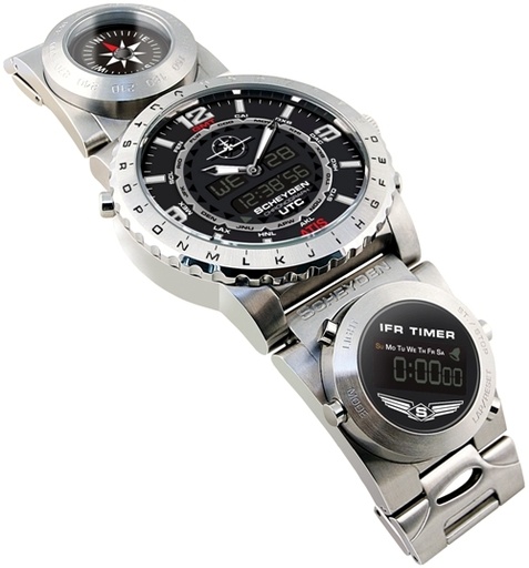 [RX1-13-14796] Scheyden True Aviator Steam Gauge Natural Ss