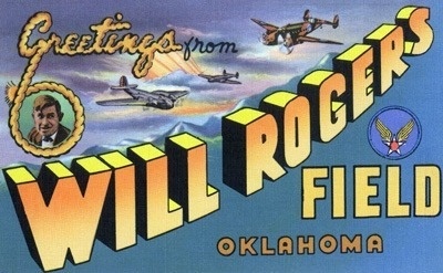 [RX1-13-17805] Postcard Oklahoma Will Rogers Field
