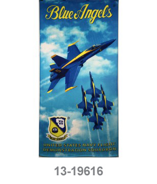 [RX1-13-19617] BLUE ANGELS TOWEL FOR TWO 58"X 74"