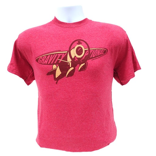 [RX1-13-21119-2] GRVTY OPTNL TSHIRT HEATHER RED LARGE