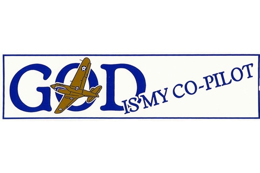 [RX1-14-00738] GOD IS MY COPILOT BUMPER STICKER