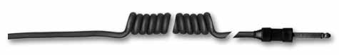 [RX1-800034] Sigtronics Headphone .25 Mono Coil Cable Replacement