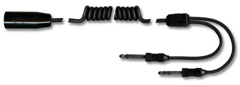 [RX1-900052] Sigtronics Helicopter U174/U To Coil Cord Dual GA Adapter