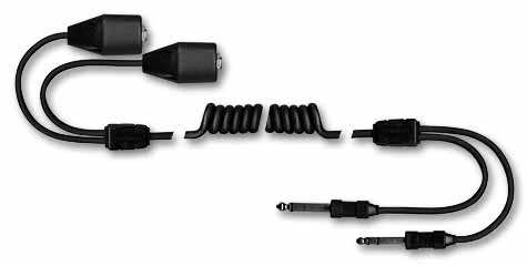 [RX1-900054] Sigtronics Dual GA Mono 5 Foot Coil Extention Cable