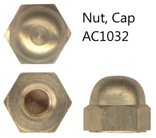 [RX1-04-01446] Nut Cap AC832 Solid Brass