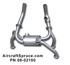 [RX1-08-02100] Exp Super Cub Exhaust Sys O320