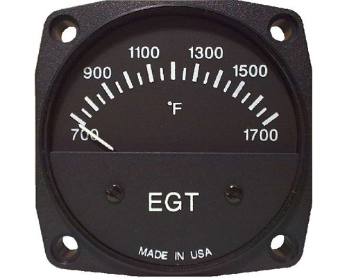 [RX1-10-22275] UMA 2-1/4 EGT Gauge 700F - 1700F Type K Non-TSO