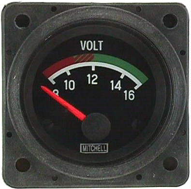 [RX1-10-25105] Mitchell Voltmeter 8-16 Volts