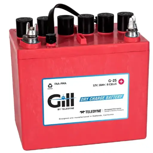 [RX1-11-01673] Gill Battery G-25 Without Acid