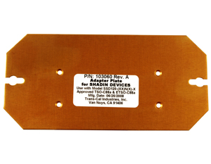 [RX1-11-09604] Trans-Cal Adapter Plate For Shadin Rev A