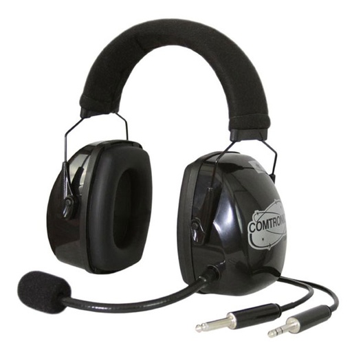 [RX1-11-09944] Comtronics Electret Headset COMMAir 5000 Black