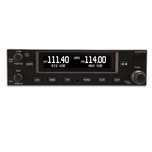 [RX1-11-17083] GARMIN GNC 255A COM W/ CUSTOM HARNESS W/ JACKS SINGLE COM