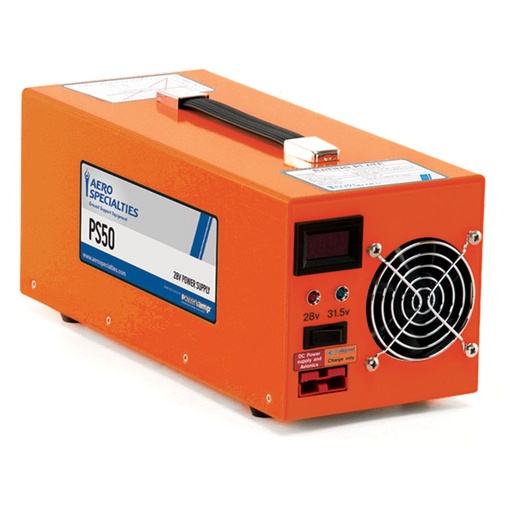 [RX1-11-18663] Powervamp PS50M Base Unit 13Foot 28V Lexan Aircraft Connector Output + SB50 Unterminated Input