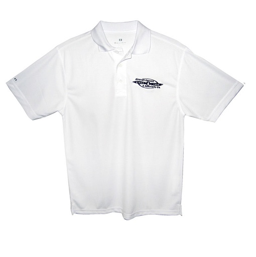 [RX1-13-01985] Spruce Polo Shirt Med White