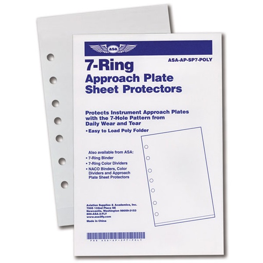 [RX1-13-05821] ASA 7RNG POLY SHEET PROTECTOR 10 PK