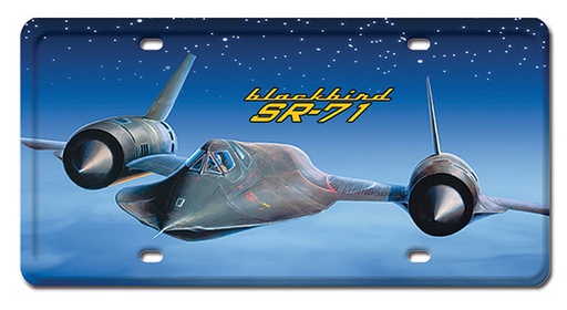 [RX1-13-08234] Blackbird Sr-71 Metal License Plate 12X6