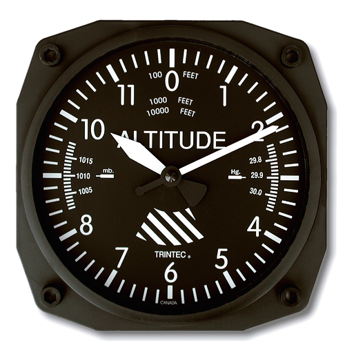 [RX1-13-09070] Altimeter Desk Model Alarm Clock