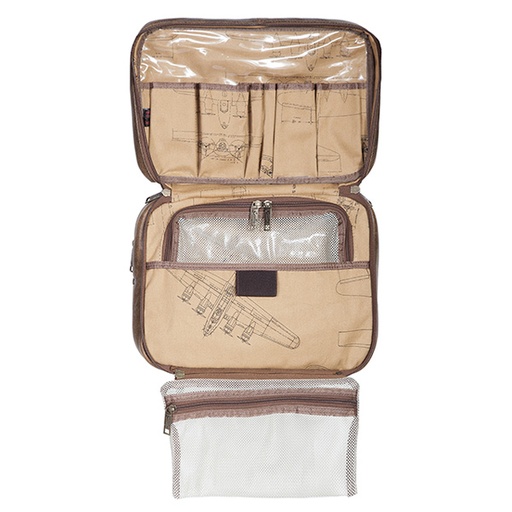 [RX1-13-18004] Scully Aerosquadron Leather Travel Kit