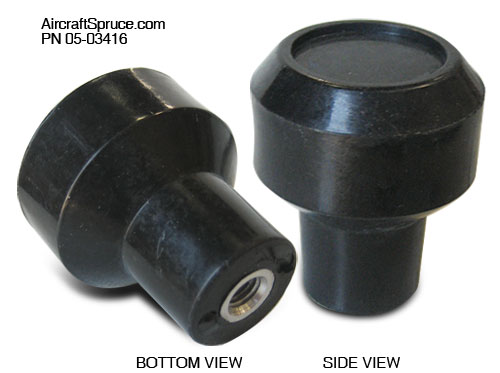 [RX1-05-03416] ACS Large Black Knob A-663-A