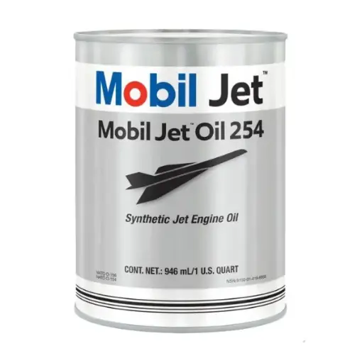 [RX1-08-07374] Mobil Turbine Oil Jet 254 - Case Of 24 Quarts