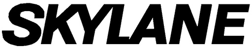[RX1-09-43550] Bold Skylane Placard Black