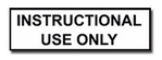 [RX1-09-43901] Instr Use Only Vinyl Lettering