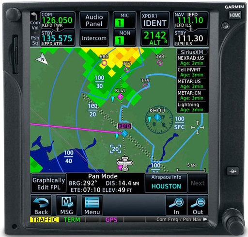 [RX1-11-13385] Garmin GDL 69H Sxm Datalink Weather Rec For Heli
