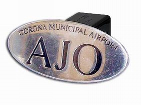 [RX1-13-04004] Ajo Oval Black 2 Hitch Cover
