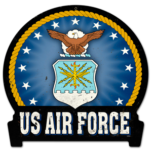[RX1-13-08253] Us Air Force Metal Sign 16X15