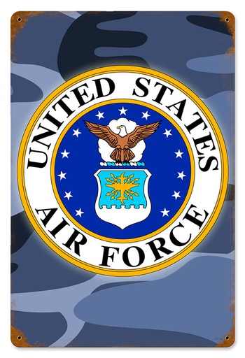 [RX1-13-08286] Air Force Metal Sign 12X18