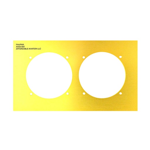 [RX1-13-24286] Dual Garmin G5 Recessed (Flush) Mount Adapter Plate