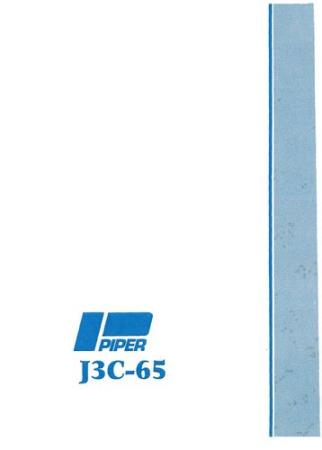[RX1-14-01301] Piper J3C-65 Cub 1946 Owners Manual