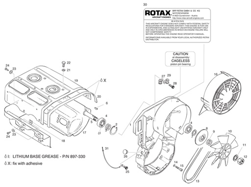 [RX1-15-03298] ROTAX 942-289 HEX. NUT M16X15