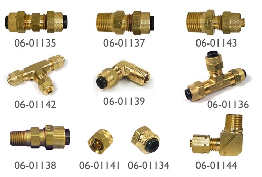 [RX1-06-01142] T-Fitting 1/8 NPT-1/8 Comp
