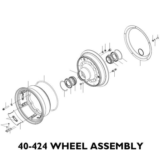 [RX1-06-03019] 40-424 MAIN WHEEL EXCHANGE WITH GY TIRE 301-125-005