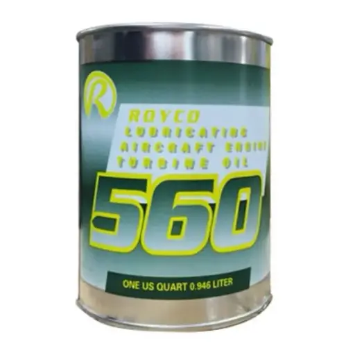 [RX1-08-13989] Royco Turbine Oil 560 - MIL-PRF-23699 - Case Of 24 Quarts