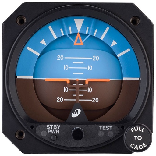 [RX1-10-00750] Mid-Continent Instruments and Avionics 3 Electric Attitude Indicator 10-32 VDC 4300-411