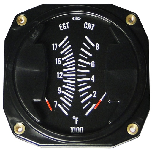 [RX1-10-00802] Westach 3-1/8 Square EGT 700-1700F CHT 100-800F Non-TSO