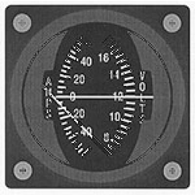 [RX1-10-01256] Westach 2-1/4 Square Gauge Volt 7-17 Amp -30-0-+30 Non-TSO