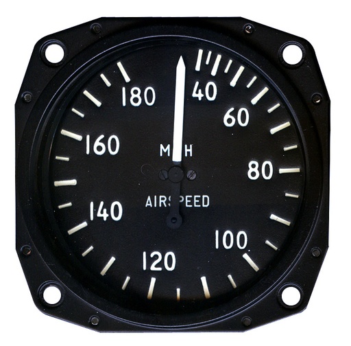[RX1-10-03000] Falcon 3-1/8 Airspeed Indicator AsI180M-3