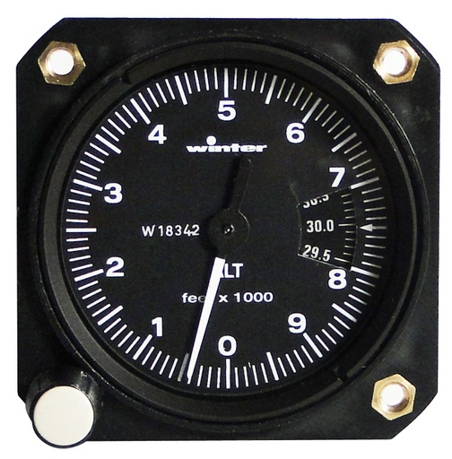 [RX1-10-05632] Winter 2-1/4 Altimeter Ebh 8034 0-5000 Foot Inhg