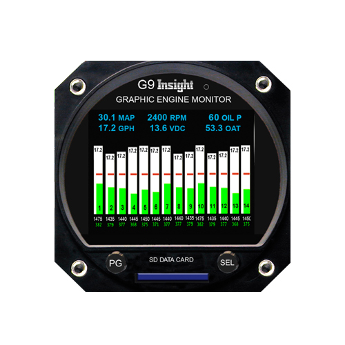 [RX1-10-06231] Insight 8 Cylinder G9 Single Engine Bezel (Below 60 Gph)