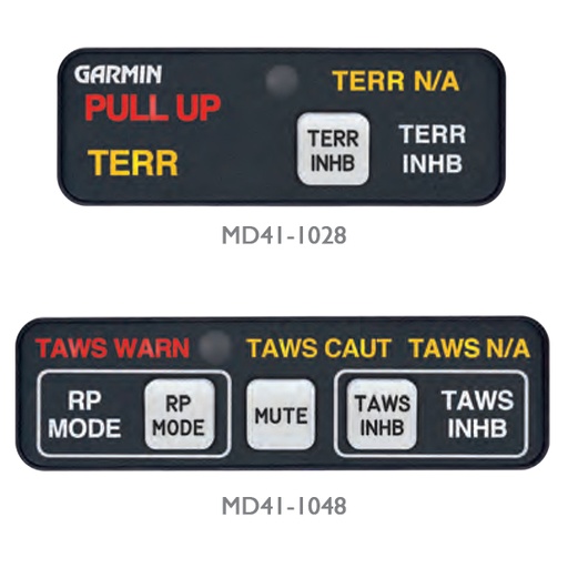 [RX1-10-06786] MCI ACU 3-BUTTON HTAWS HORIZONTAL 28V LED LIGHTING